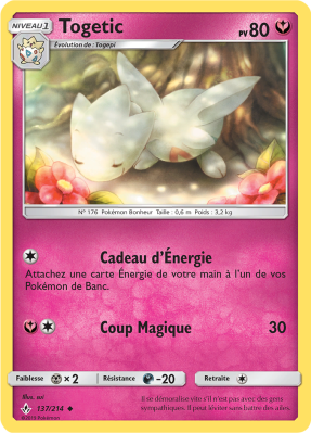 Carte Pokémon Togetic 137/214 Peu commune Alliance Infaillible