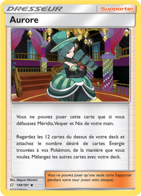 Carte Pokémon Aurore 149/181 Peu commune Duo de Choc