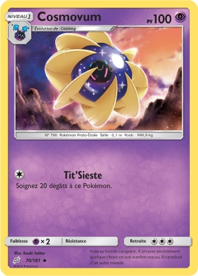 Carte Pokémon Cosmovum 70/181 Peu commune Duo de Choc