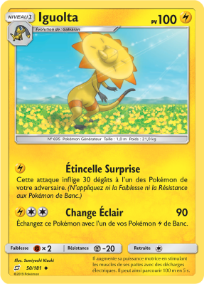 Carte Pokémon Iguolta 50/181 Peu commune Duo de Choc