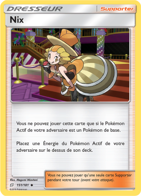 Carte Pokémon Nix 151/181 Peu commune Duo de Choc