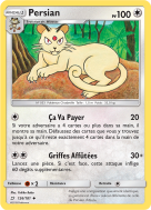 Carte Pokémon Persian 126/181 Peu commune Duo de Choc