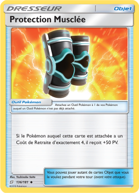 Carte Pokémon Protection Musclée 136/181 Peu commune Duo de Choc