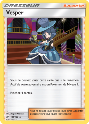 Carte Pokémon Vesper 141/181 Peu commune Duo de Choc