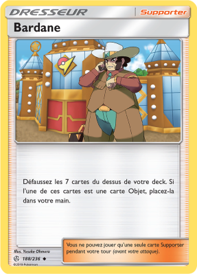Carte Pokémon Bardane 188/236 Peu commune Éclipse Cosmique