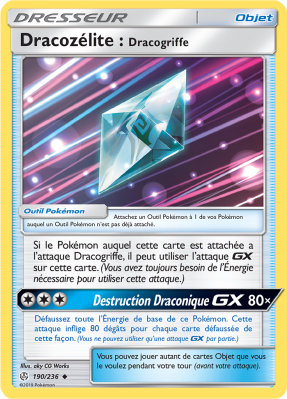 Carte Pokémon Dracozélite : Dracogriffe 190/236 Peu commune Éclipse Cosmique