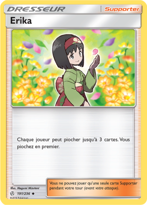 Carte Pokémon Erika 191/236 Peu commune Éclipse Cosmique