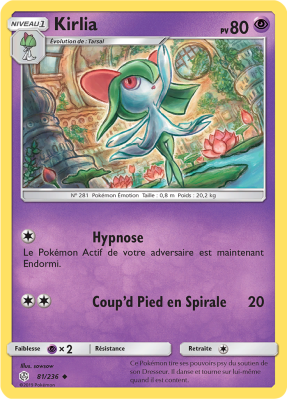 Carte Pokémon Kirlia 81/236 Peu commune Éclipse Cosmique