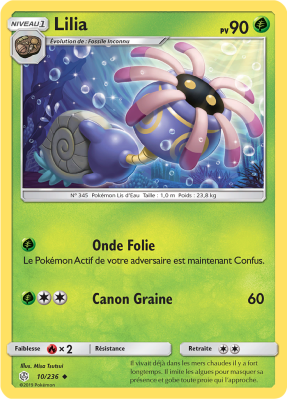 Carte Pokémon Lilia 10/236 Peu commune Éclipse Cosmique