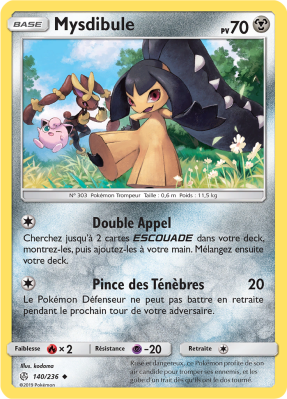 Carte Pokémon Mysdibule 140/236 Peu commune Éclipse Cosmique