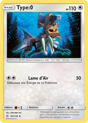Carte Pokémon Type:0 183/236 Peu commune Éclipse Cosmique