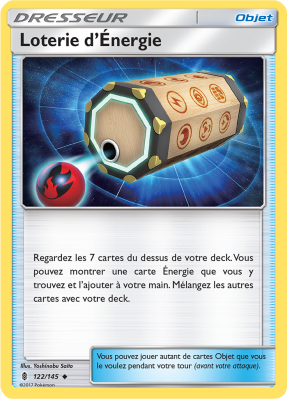 Carte Pokémon Loterie d'Énergie 122/145 Peu Commune Gardiens Ascendants