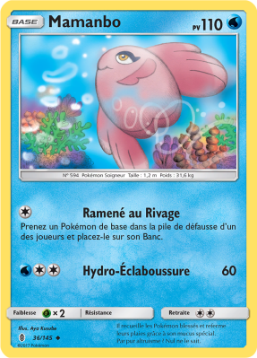 Carte Pokémon Mamanbo 36/145 Peu Commune Gardiens Ascendants