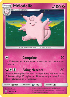 Carte Pokémon Mélodelfe 89/145 Peu Commune Gardiens Ascendants
