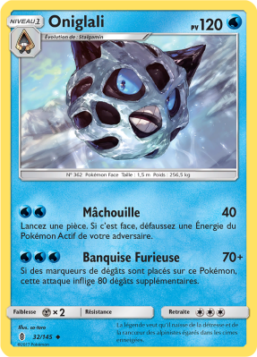 Carte Pokémon Oniglali 32/145 Peu Commune Gardiens Ascendants