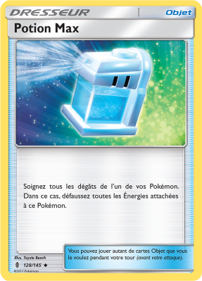 Carte Pokémon Potion Max 128/145 Peu Commune Gardiens Ascendants