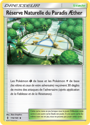 Carte Pokémon Réserve Naturelle du Paradis Æther 116/145 Peu Commune Gardiens Ascendants