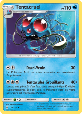 Carte Pokémon Tentacruel 24/145 Peu Commune Gardiens Ascendants