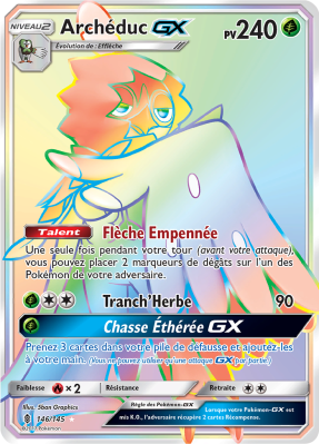 Carte Pokémon Archéduc-GX 146/145 Rainbow Gardiens Ascendants