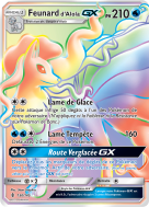 Carte Pokémon Feunard d'Alola-GX 150/145 Rainbow Gardiens Ascendants