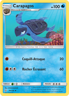 Carte Pokémon Carapagos 44/236 Peu commune Harmonie des Esprits
