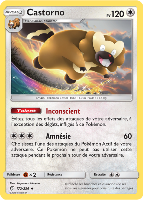 Carte Pokémon Castorno 172/236 Peu commune Harmonie des Esprits