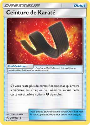 Carte Pokémon Ceinture de Karaté 201/236 Peu commune Harmonie des Esprits