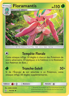 Carte Pokémon Floramantis 16/236 Peu commune Harmonie des Esprits