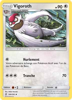 Carte Pokémon Vigoroth 169/236 Peu commune Harmonie des Esprits