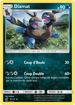 Carte Pokémon Diamat 61/111 Peu commune Invasion Carmin
