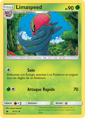 Carte Pokémon Limaspeed 9/111 Peu commune Invasion Carmin