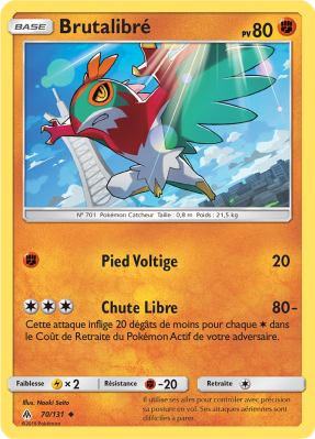 Carte Pokémon Brutalibré 70/131 Peu commune Lumière Interdite
