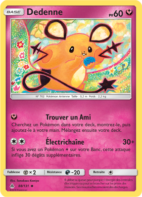 Carte Pokémon Dedenne 88/131 Peu commune Lumière Interdite