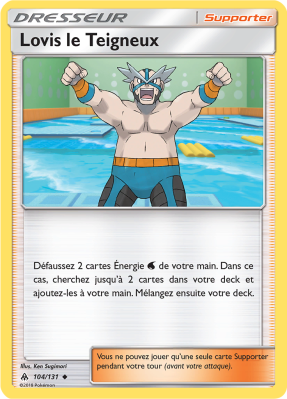 Carte Pokémon Lovis le Teigneux 104/131 Peu commune Lumière Interdite