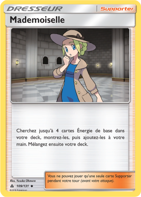 Carte Pokémon Mademoiselle 109/131 Peu commune Lumière Interdite