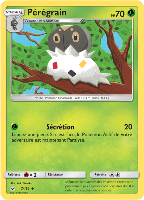 Carte Pokémon Pérégrain 7/131 Peu commune Lumière Interdite