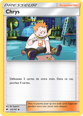 Carte Pokémon Chrys 123/147 Peu commune Ombres Ardentes