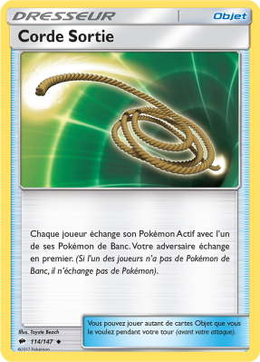 Carte Pokémon Corde Sortie 114/147 Peu commune Ombres Ardentes
