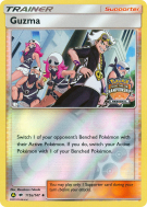 Carte Pokémon Guzma 115a/147 Peu commune Ombres Ardentes