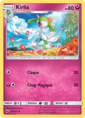 Carte Pokémon Kirlia 92/147 Peu commune Ombres Ardentes