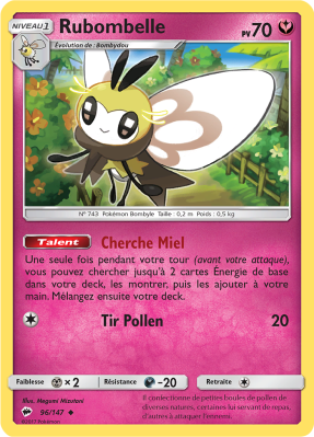Carte Pokémon Rubombelle 96/147 Peu commune Ombres Ardentes