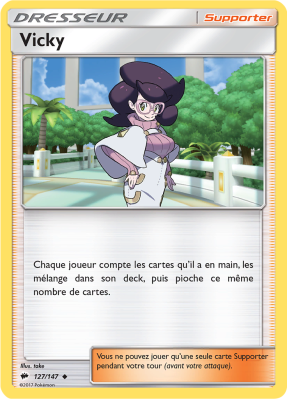 Carte Pokémon Vicky 127/147 Peu commune Ombres Ardentes