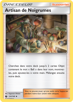 Carte Pokémon Artisan de Noigrumes 124/168 Peu commune Tempête Céleste