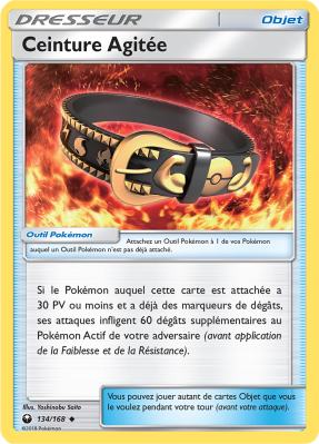 Carte Pokémon Ceinture Agitée 134/168 Peu commune Tempête Céleste