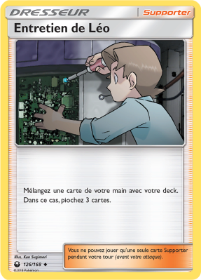 Carte Pokémon Entretien de Léo 126/168 Peu commune Tempête Céleste
