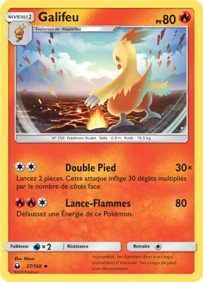 Carte Pokémon Galifeu 27/168 Peu commune Tempête Céleste