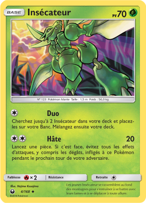Carte Pokémon Insécateur 4/168 Peu commune Tempête Céleste