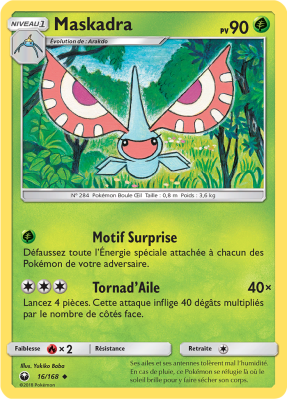 Carte Pokémon Maskadra 16/168 Peu commune Tempête Céleste