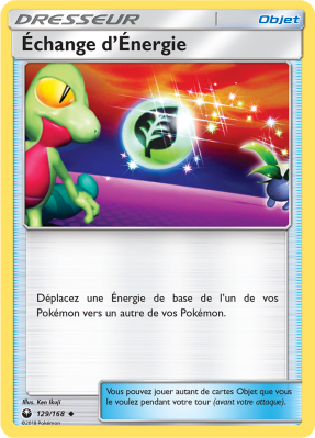 Carte Pokémon Échange d'Énergie 129/168 Peu commune Tempête Céleste