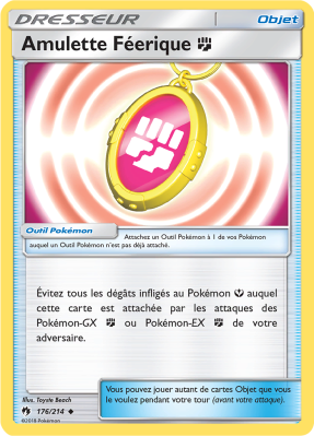 Carte Pokémon Amulette Féerique Combat 176/214 Peu commune Tonnerre Perdu